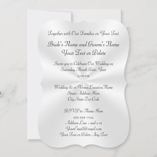 素晴らしハート、ダイヤモンド結婚式招待状カード 招待状 (裏面)