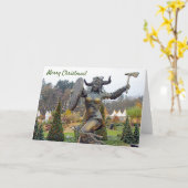 素晴らしバイキング時代クリスマスグリーティングカード！ カード (黄色い花)