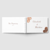 素晴らしバラカソリッ結婚クのフォイルゲストブック ゲストブック (全面)