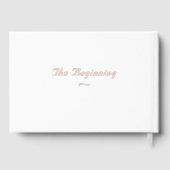 素晴らしバラカソリッ結婚クのフォイルゲストブック ゲストブック (裏面)