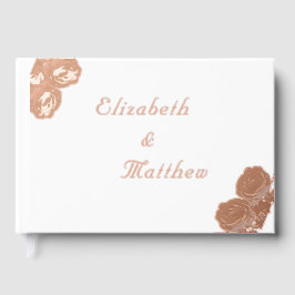 素晴らしバラカソリッ結婚クのフォイルゲストブック ゲストブック