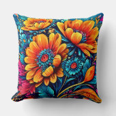 素晴らしバラフローラ色 クッション (正面)