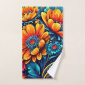 素晴らしバラフローラ色 バスタオルセット (ハンドタオル)