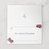 素晴らしバラ折り曲げ座席表 プレイスカード (外部開封)