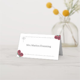 素晴らしバラ折り曲げ座席表 プレイスカード