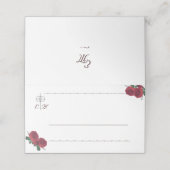 素晴らしバラ折り曲げ座席表 プレイスカード (外部開封)