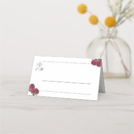 素晴らしバラ折り曲げ座席表 プレイスカード