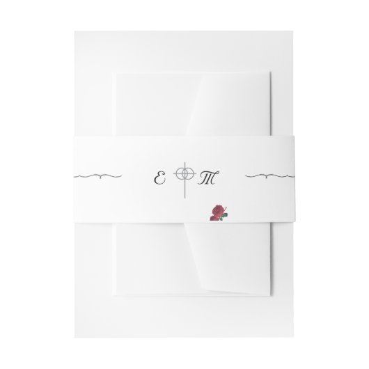 素晴らしバラ招待状用帯 招待状ベリーバンド (正面例)