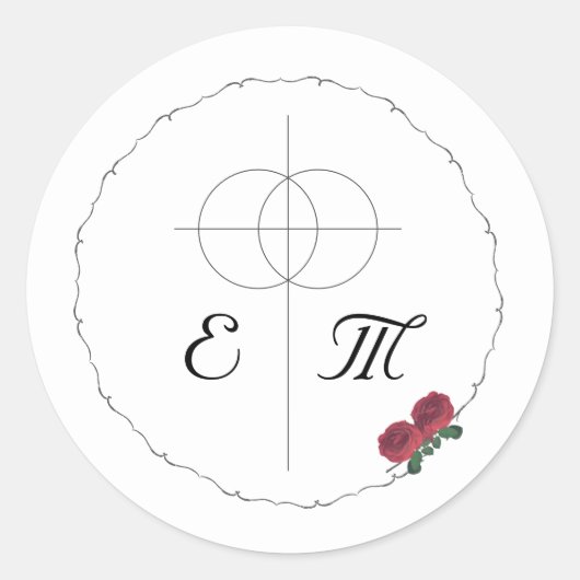 素晴らしバラ ラウンドシール (正面)