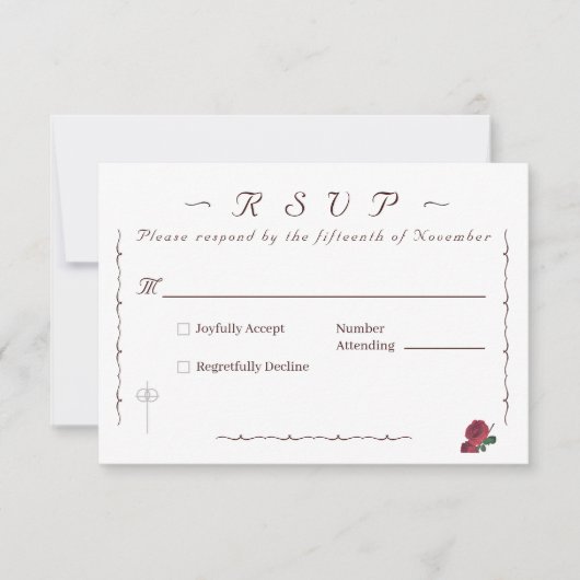 素晴らしバラ 出欠カード (正面)