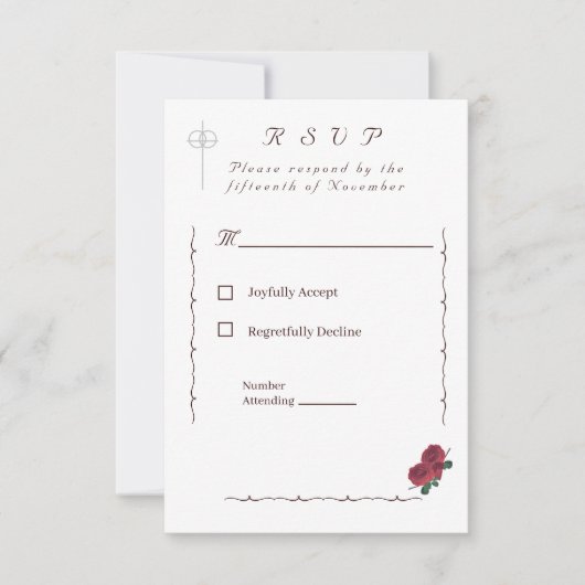 素晴らしバラ 出欠カード (正面)