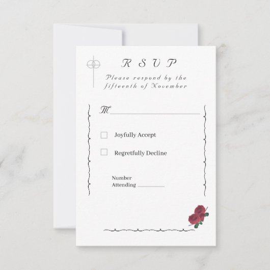 素晴らしバラ 出欠カード (正面)