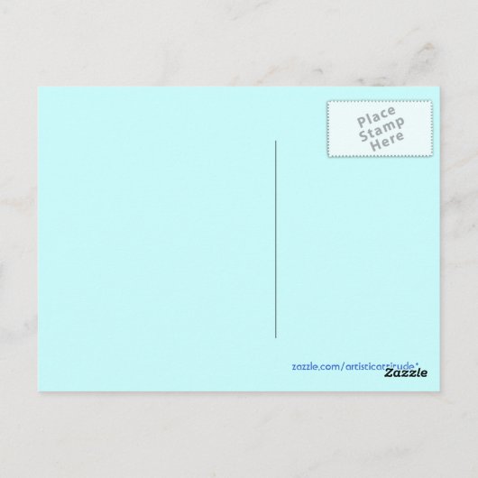 素晴らしバリアリーフオーストラリア青いサメ葉書 ポストカード (裏面)