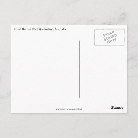 素晴らしバリアリーフ ポストカード (裏面)