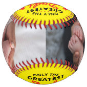 素晴らしパパがGrandpaに昇格カスタム写真 ソフトボール (正面)