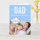 素晴らしパパカスタムグリーティングカード カード (黄色い花)