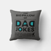 素晴らしパパジョークデザイン文字グレー背景 クッション (裏面)