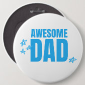 素晴らしパパブルー文字 缶バッジ (正面&裏面)