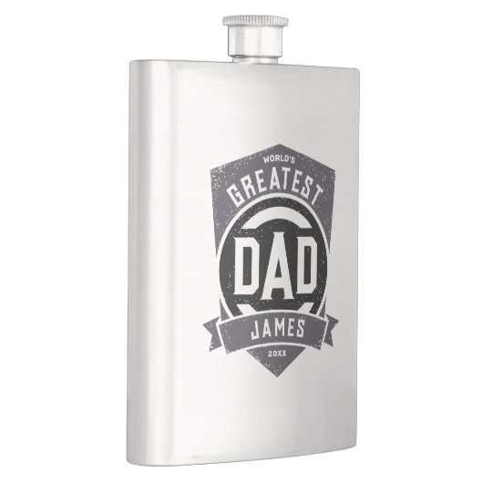 素晴らしパパモダン永遠の父の日の贈り物 フラスク (右)