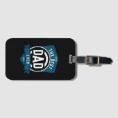 素晴らしパパモダン永遠の父の日の贈り物 ラゲッジタグ (正面横)