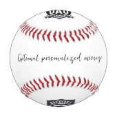 素晴らしパパモダン永遠の父の日の贈り物 野球ボール (正面)