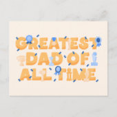 素晴らしパパ杯図解入りの、写真付きの ポストカード (正面)