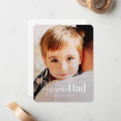 素晴らしパパ20XX以モダン来シンプルエレガント写真 ノートカード (正面/裏面インサイチュ)