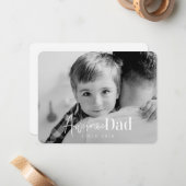 素晴らしパパ20XX以モダン来シンプルエレガント写真 ノートカード (正面/裏面インサイチュ)