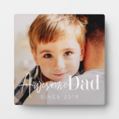 素晴らしパパ20XX以モダン来シンプルエレガント写真 フォトプラーク (正面)
