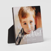 素晴らしパパ20XX以モダン来シンプルエレガント写真 フォトプラーク (正面)