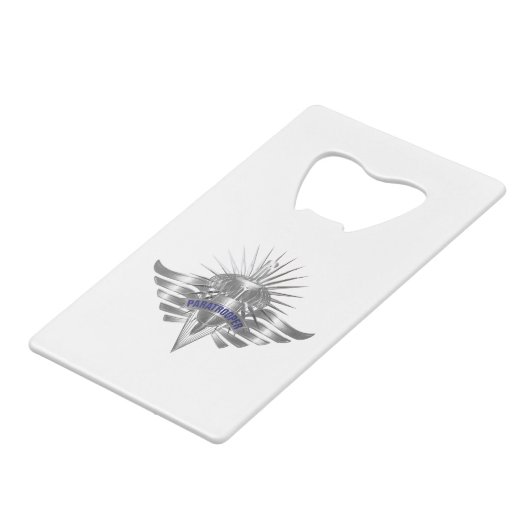 素晴らしパラトパーカスタム設計の翼 クレジットカード栓抜き (裏面アングル)