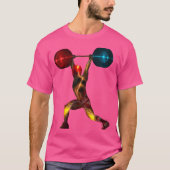 素晴らしパワーリフターI重量挙げギフトシール Tシャツ (正面)