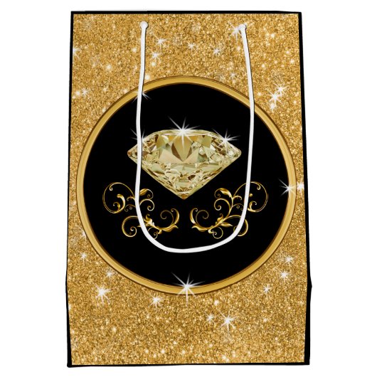 素晴らしパーソナライズされた誕生日抱き枕、任意の年 ミディアムペーパーバッグ (裏面)