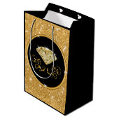 素晴らしパーソナライズされた誕生日抱き枕、任意の年 ミディアムペーパーバッグ (裏面アングル)