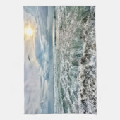 素晴らしビーチシーン キッチンタオル (縦)