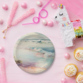 素晴らしビーチシーン ペーパープレート (パーティー)