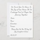 素晴らしビーチ&サンセットシーナリー結婚式招待状 招待状 (裏面)