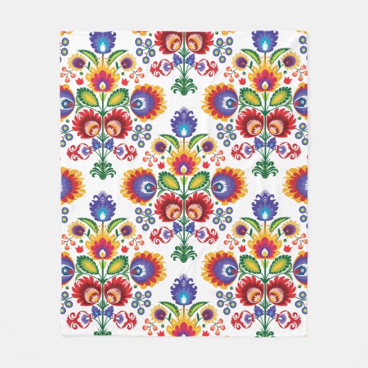 🧡😍素晴らしフォーク組成 フリースブランケット (正面)