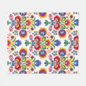 🧡😍素晴らしフォーク組成 フリースブランケット (正面(横))