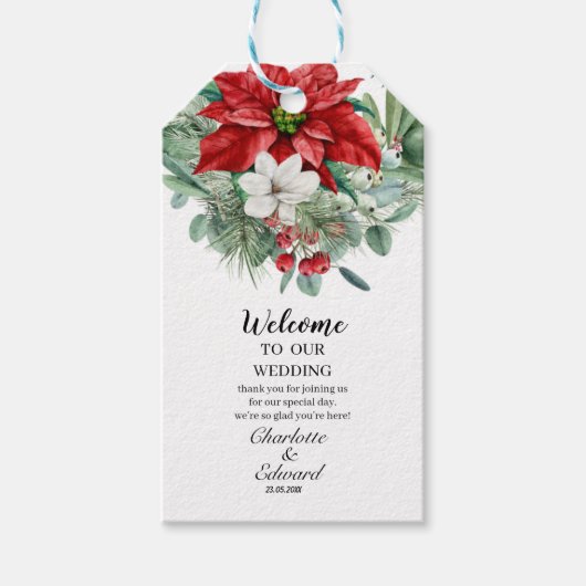 素晴らしフローラの結婚配列 ギフトタグ (正面)