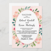 素晴らしフローラの結婚配列 招待状 (正面/裏面)