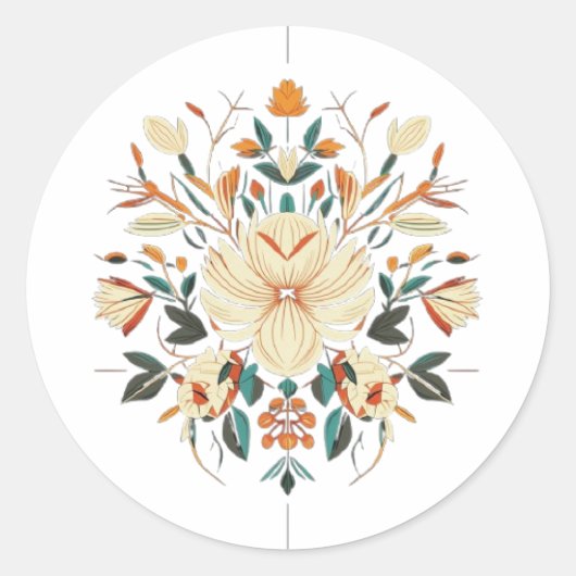 素晴らしフローラ ラウンドシール (正面)