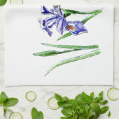 素晴らしブフェミニンルーアイリスデザイン写真 キッチンタオル (折り畳み)