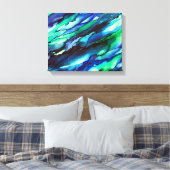 素晴らしブルーアルコ絵画ールインク キャンバスプリント (インサイチュ (寝室))