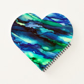 素晴らしブルーアルコ絵画ールインク ノートブック (裏面)