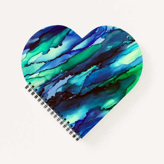 素晴らしブルーアルコ絵画ールインク ノートブック (正面)