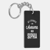 素晴らしプリンセスソフィアの名パーソナライズされた前 キーホルダー (正面左)
