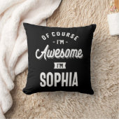 素晴らしプリンセスソフィアの名パーソナライズされた前 クッション (ブランケット)