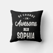 素晴らしプリンセスソフィアの名パーソナライズされた前 クッション (裏面)