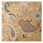 素晴らしペイズリークールキュイガーリーレトロファッション タイル (正面)